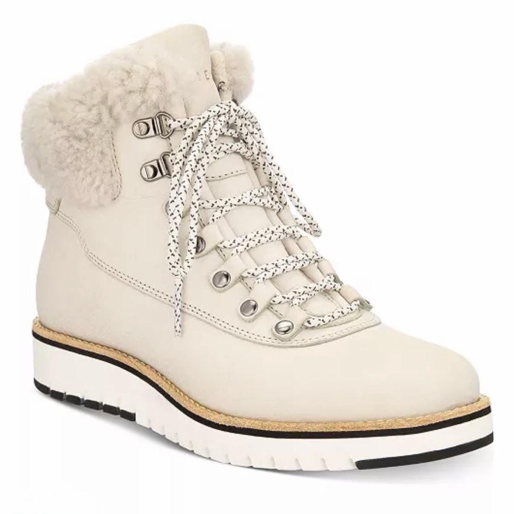 🤍 Cole Haan GrandExplore Nubuck Leather Shearling Lined Hiking Boot 🥾